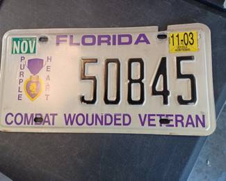 Wounded Veteran Plate