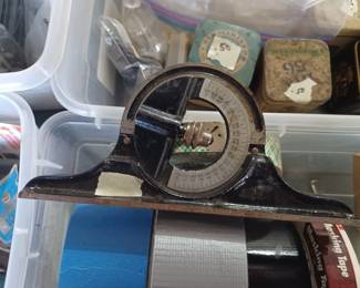 Starrett Protractor Head and etc. 