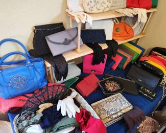 Lots and lots and lots of purses, gloves, scarves and wallets!
