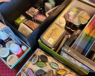 Colorful Stamp Pads and Inks