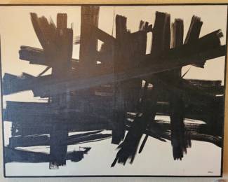 Large Abstract Painting by Saxon!