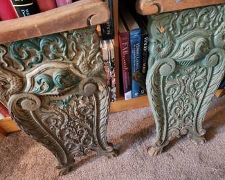 These are bench or chair side Antique panels.