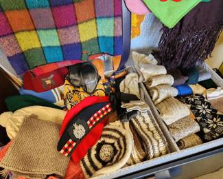 Wool Socks, Hats and Scarves.