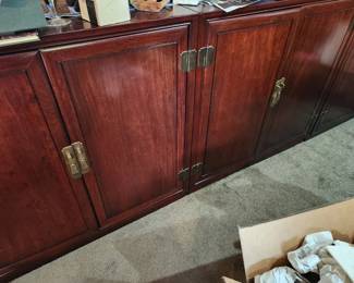 Three Separate Asian Cabinets.