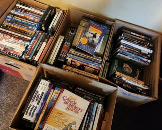 Lots of DVD's as well as CD's. And Vinyl Records too!