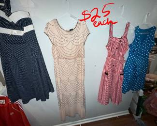 Vintage rockabilly dresses $25/each