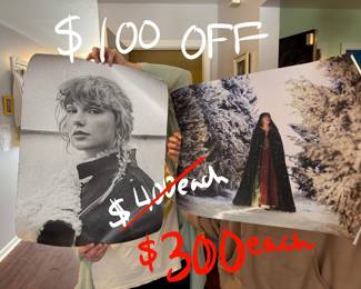 Taylor Swift lithographs $100 off