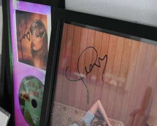 Taylor Swift Signed Memorabilia close up