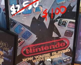 Nintendo poster from the 80’s