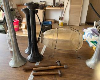 Vintage Minnow Catcher, and Conn parts