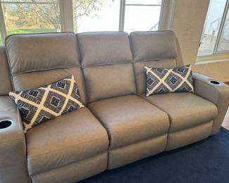 Nice leather reclining couch