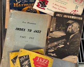 1950s-1960s vintage jazz books