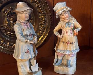 VICTORIAN BISQUE FIGURINES
