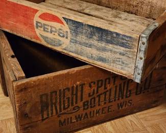 Vintage wooden crates