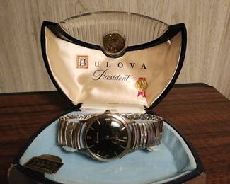 Bulova President wrist watch