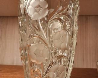 Cut glass vase