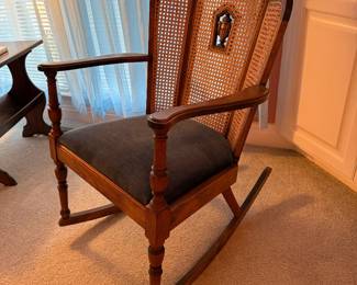 	#7	Antique Cane Back Rocker	 SOLD 				