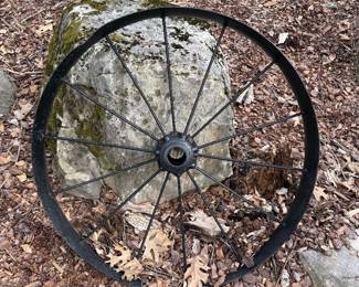 	#63	Black Metal Wheel Very Heavy 34"d	 $40.00 				