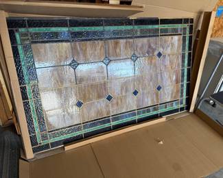 	#60	Antique Stained Glass 3'x5'	 $500.00 				