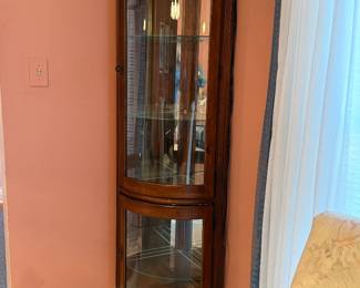 	#13	Lighted Corner Display Cabinet 22"x75"	 $80.00 				