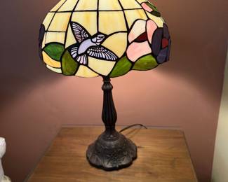 	#34	Tiffany Style Lamp 19"H	 $75.00 				