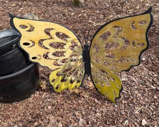 	#62	Large Metal Butterfly Yard Art	 $25.00 				