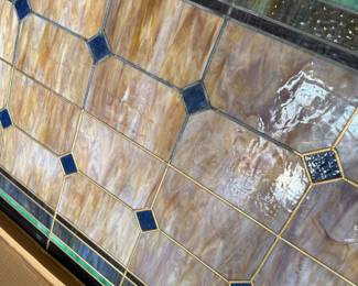 	#60	Antique Stained Glass 3'x5'	 $500.00 				