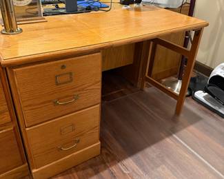 	#45	Oak Desk 45x20x29	$60 				