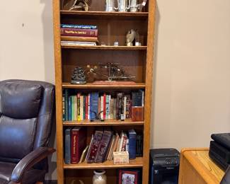 	#51	Oak Bookshelf 31x12x80	 $80.00 				