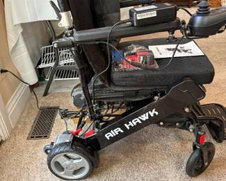 *	#22	New Air Hawk Foldable Electric Power Wheelchair	 $600.00 				