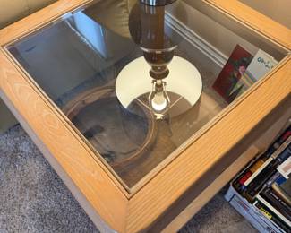 	#20	End Table with Glass Top 26x26x22	 $40.00 				