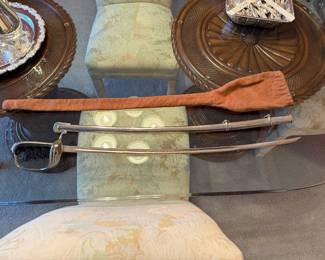 	#25	1974 Military Presentation Sword made in Spain	 $150.00 				