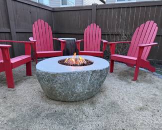 Propane fire pit