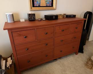 8-drawer dresser, multiple Sonos speakers, multiple Dyson air purifiers