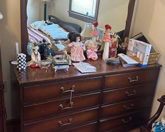 Antique Dresser w/chest & bed