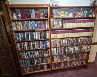 DVDs, books, & Beanie Babies