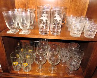 Vintage glassware
