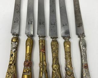 Antique Japanese Kozuka fruit knives