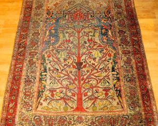 6.6'x4.7' Persian tree of life rug