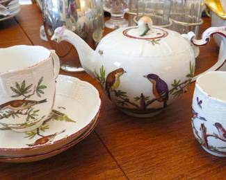 Rare Ludwigsburg bird tea set