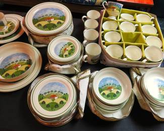 Sangostone "Country Cottage" dish set