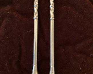 18k gold tipped Alpaca bombilla straws