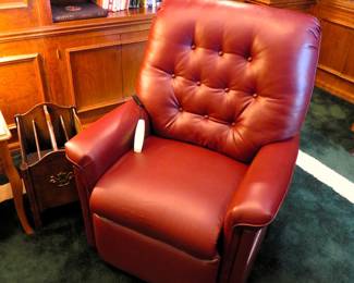 Electric leather recliner