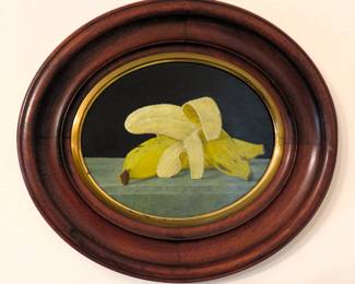 (BID ITEM) John Wilde, Milwaukee, 1955 "Exotic I Bananas" oil on board