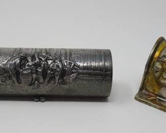 Sterling box & napkin ring