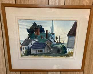 Randolph Pen original 1941 watercolor 