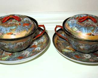 Japanese Satsuma teacups