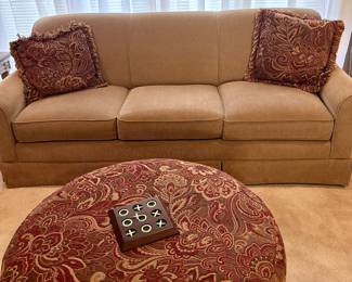 LaZBoy sofa and large ottoman