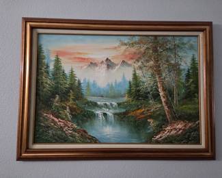 42.5"×31"postcard oil painting 