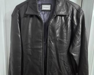 Fine smooth Hathaway XL leather jacket 